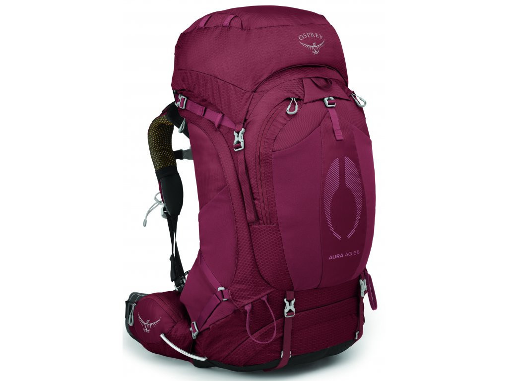 Osprey Aura AG 65 berry sorbet red Velikost: WXS/WS