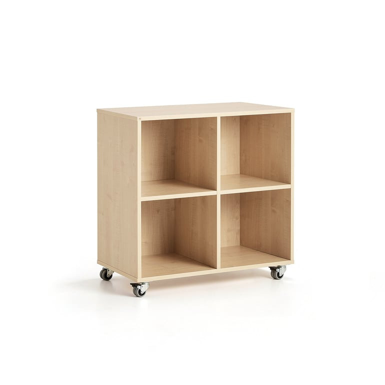 Skříňka CASPER, 4 přihrádky, bříza