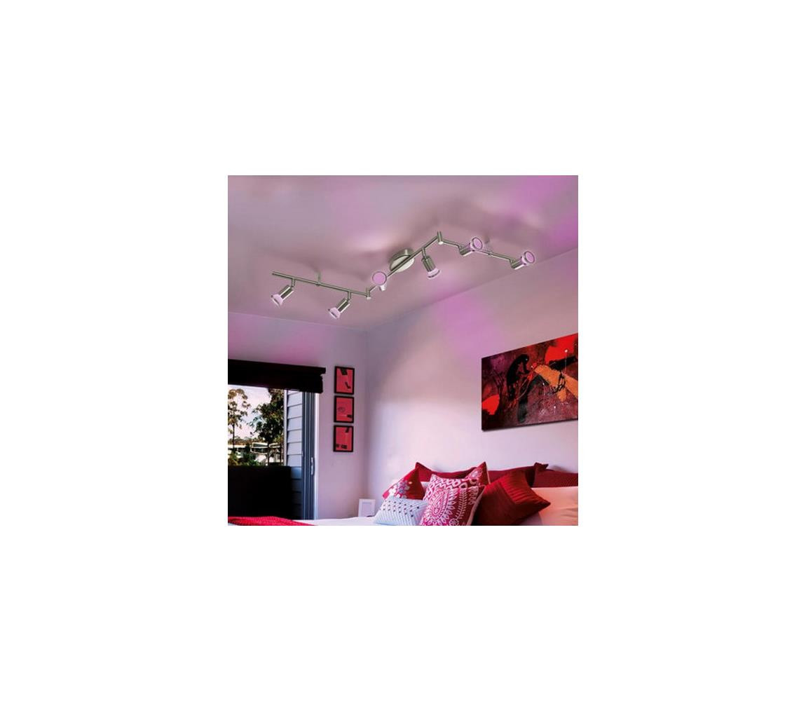 Eglo Eglo 75387 - LED RGB Stmívatelné bodové svítidlo BUZZ-C 6xGU10/4W/230V + DO