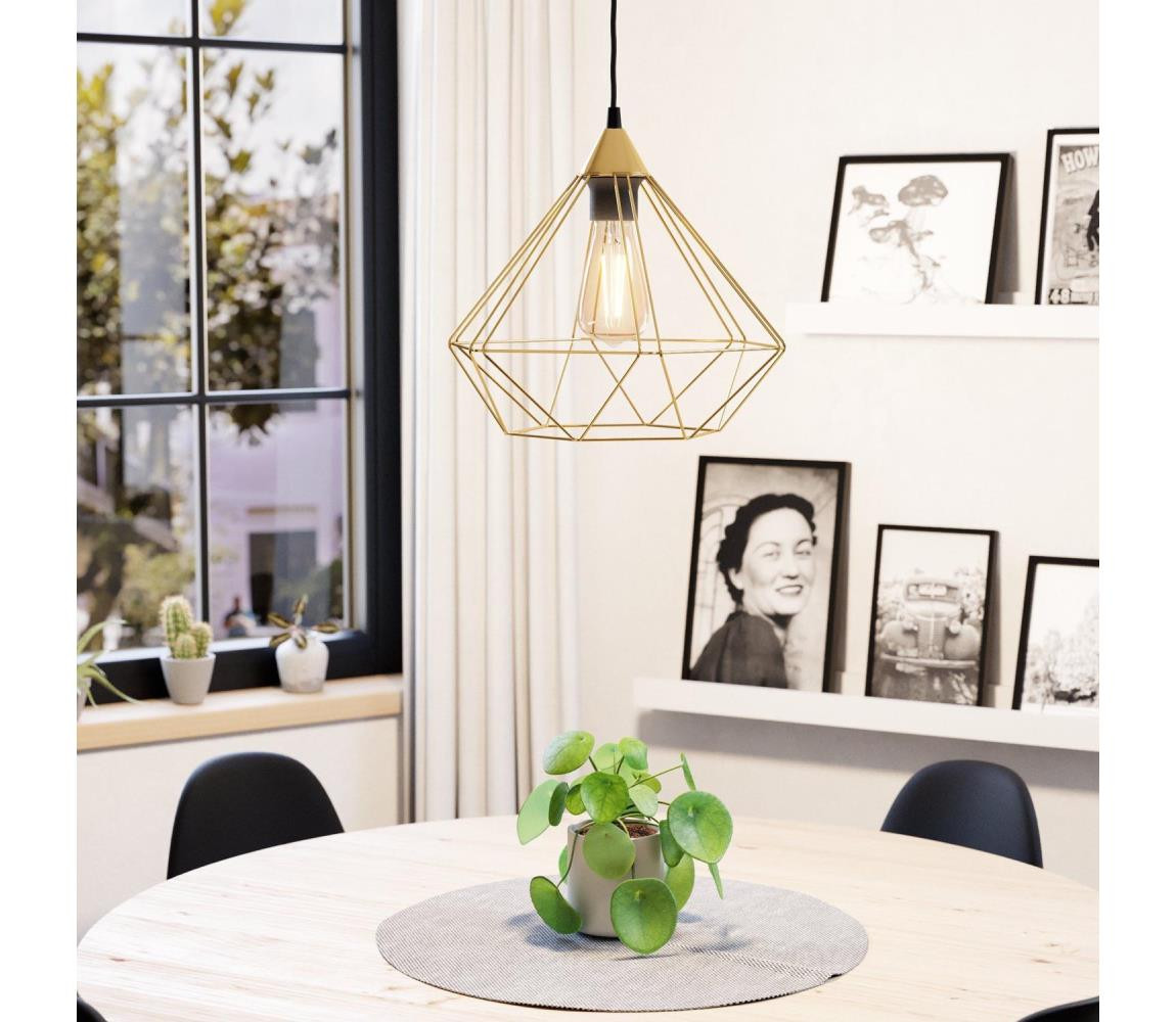 Eglo Eglo 43679 - Lustr na lanku TARBES 1xE27/60W/230V pr. 32,5 cm