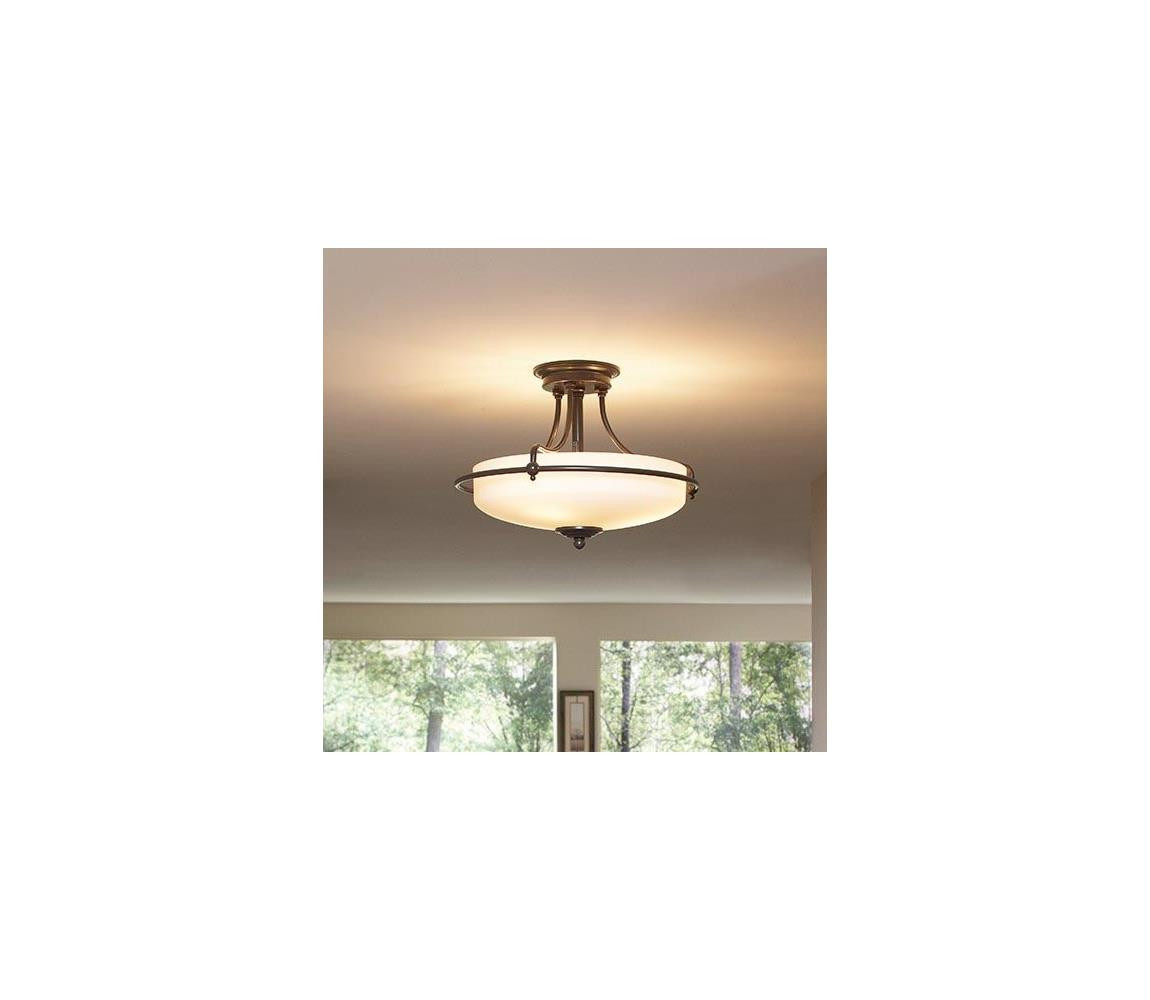 Elstead Elstead QZ-GRIFFIN-SFM-PN - Přisazený lustr GRIFFIN 4xE27/100W/230V bronz