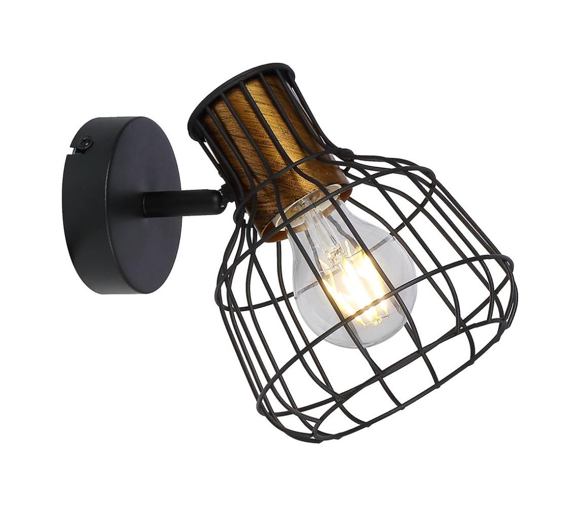 KL161010 - Nástěnné bodové svítidlo GRIMY 1xE27/15W/230V