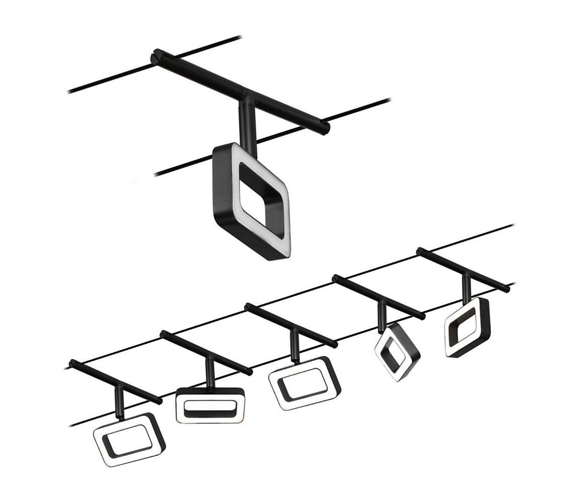 Paulmann Paulmann 94485 - SADA 5xLED/4,8W Bodové svítidlo FRAME 230V černá