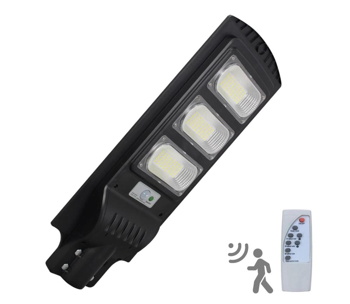 LED Solární pouliční lampa se senzorem STREET LED/10W/3,2V IP65 + DO