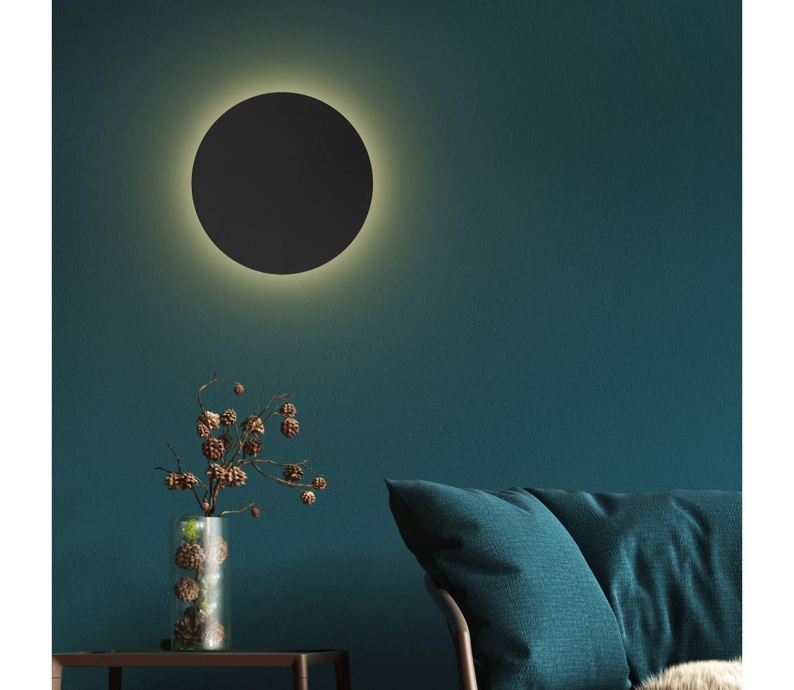 Nástěnné svítidlo LUNA 4xG9/8W/230V pr. 40 cm černá