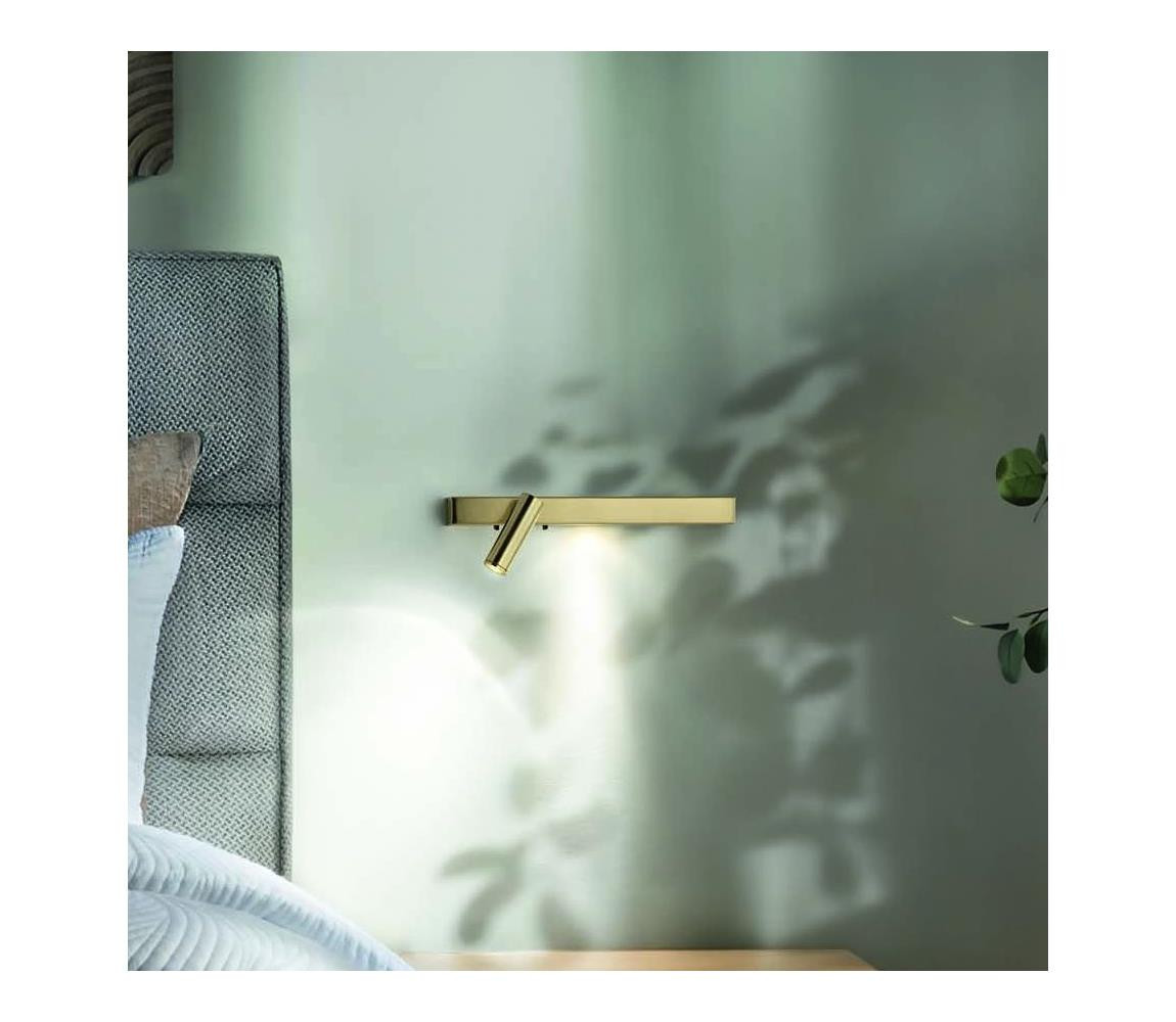 Ideal Lux Ideal Lux - LED Nástěnné svítidlo BONNE LED/6,5W/230V CRI 90 zlatá