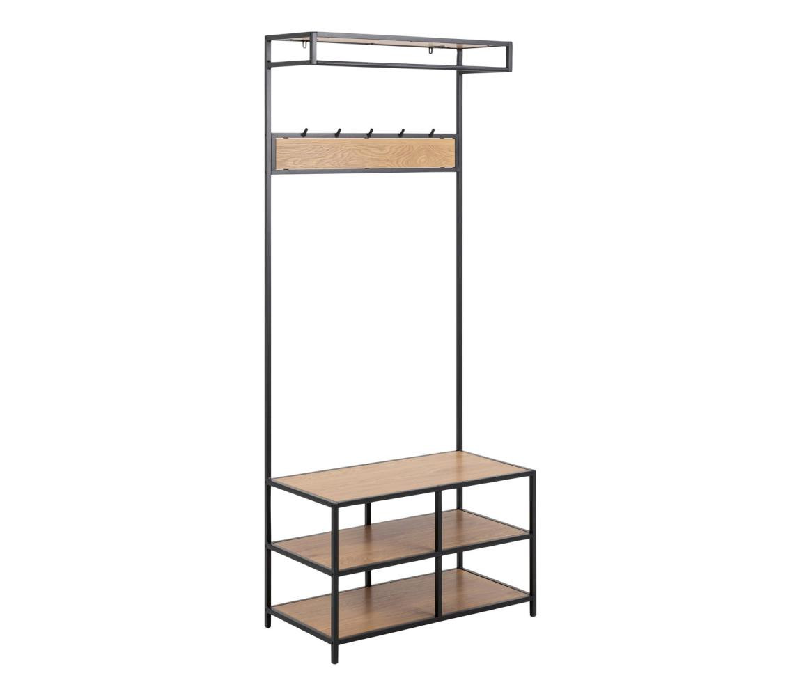 Actona Předsíňová stěna SARON dub/černá