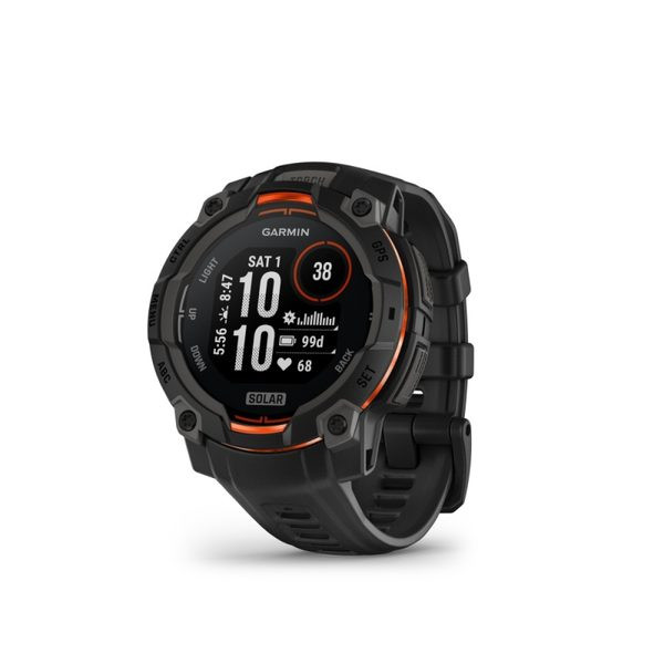Garmin Instinct® 3 – 45 mm, Solar Černé s černým páskem 010-02934-00