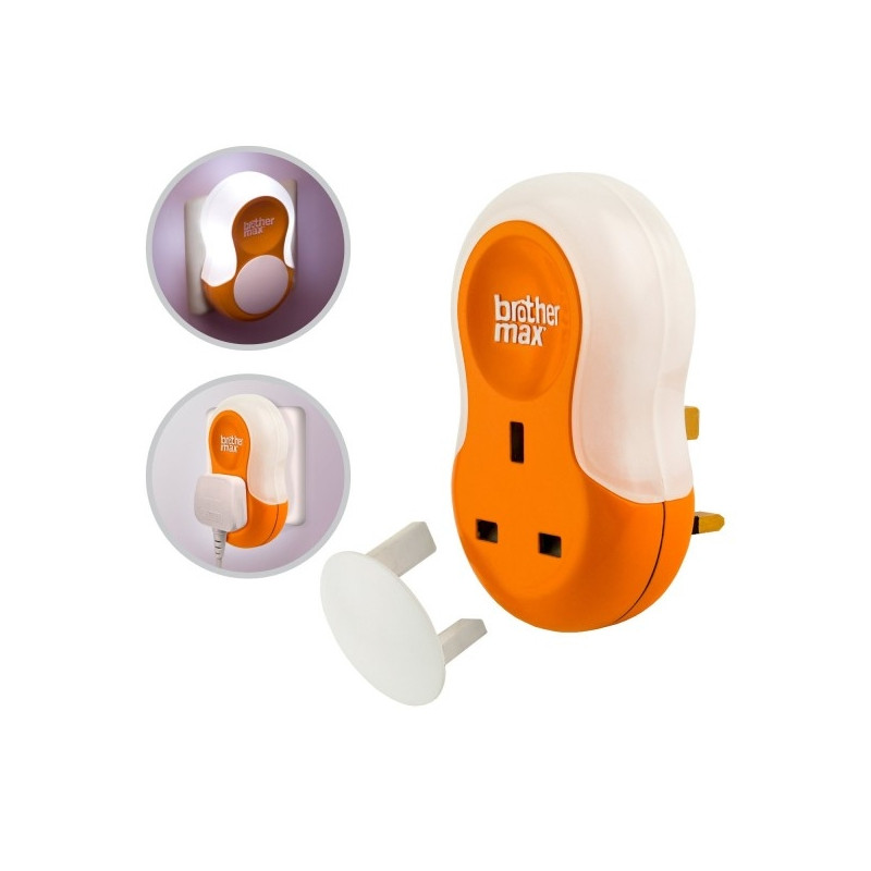 Brother Max Noční světýlko 2 v 1 do zásuvky + zástrčka