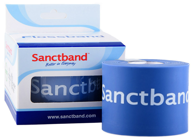 Sanctband Kompresní guma Flossband 5 cm x 2 m Barva: modrá
