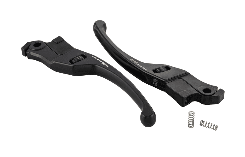 MG Biketec Sada nastavitelných CNC brzdových páček MG Biketec, dlouhé, černý elox, Vespa GTS / ​GTS Super 125 / ​300 ccm (2023-) MG017523