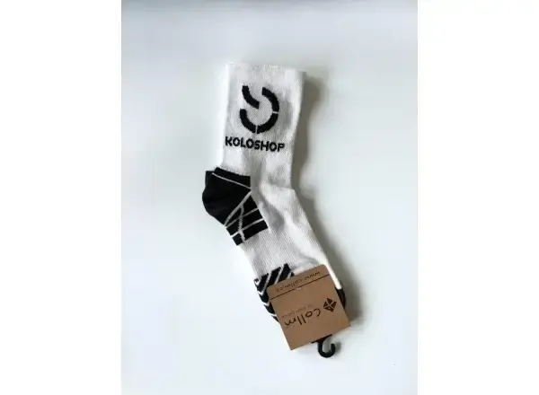Koloshop teamové ponožky 2024 bílá/černá vel. S/M
