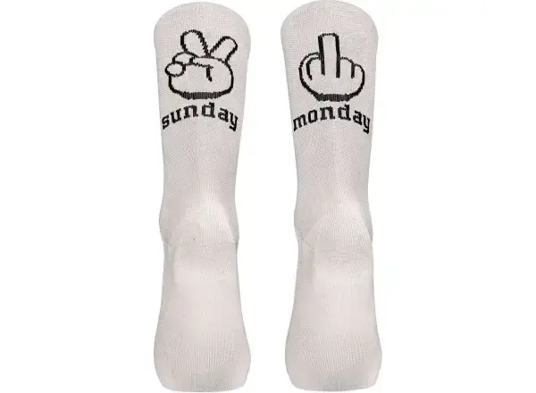 Northwave ponožky Sunday Monday bílé