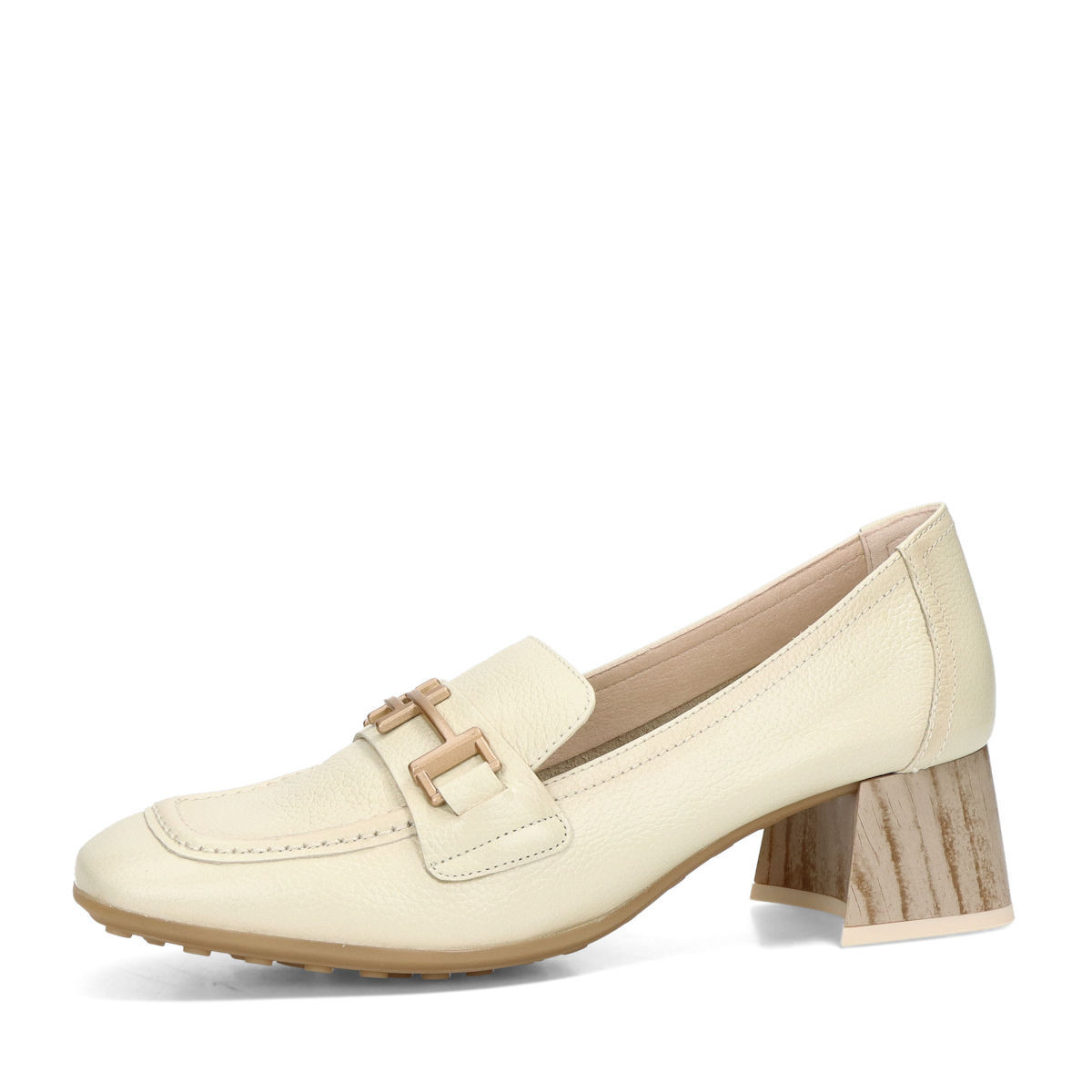 Hispanitas dámské kožené polobotky - béžové - 36