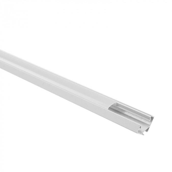 Eco Light Profil R01 rohový bílý + mléčný difuzor 1m + 2x krytky EC20915