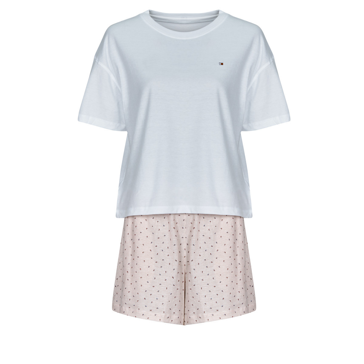 Tommy Hilfiger  SS PRT PJ SHORT SET (EXT. SIZE)  Růžová