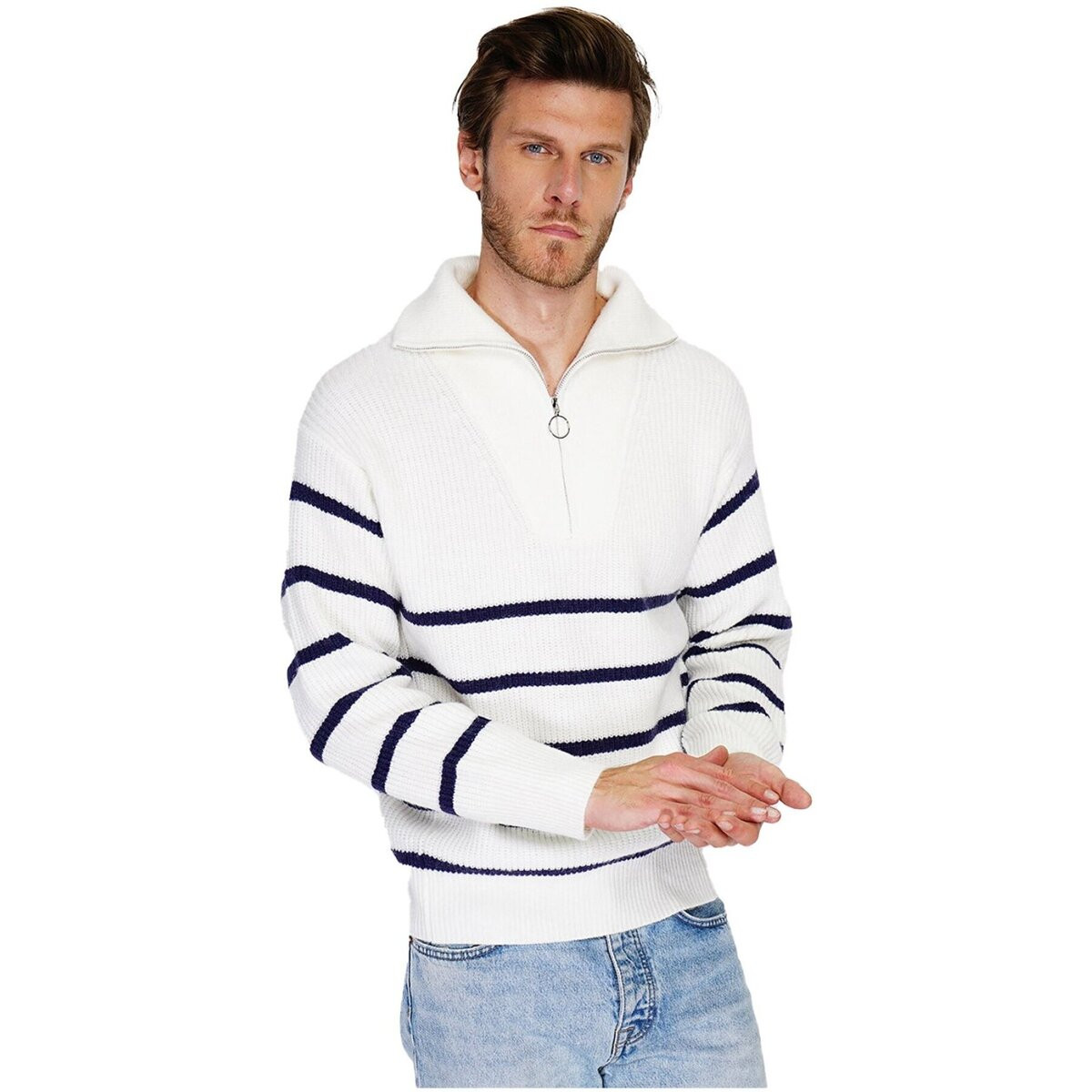 Le Cachemire Français  CF-139_NATUREL  Bílá