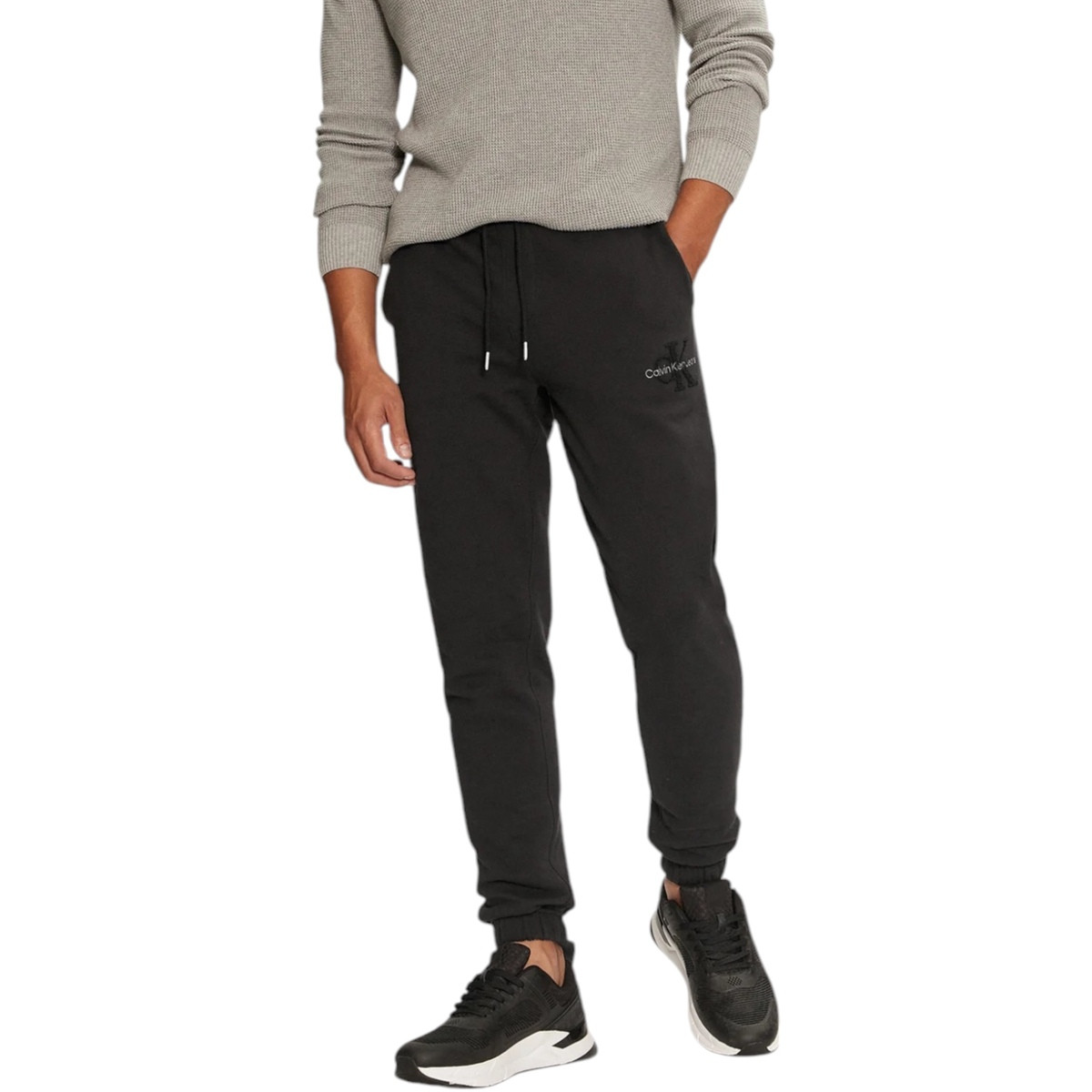 Calvin Klein Jeans  CHENILLE MONOLOGO SW J30J326685  Černá