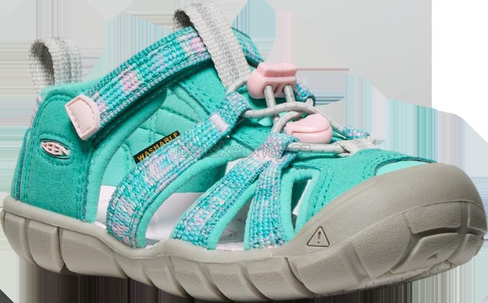 Dětské sandály Keen  Seacamp II CNX children bright aqua/pink-a-boo Velikost: 29