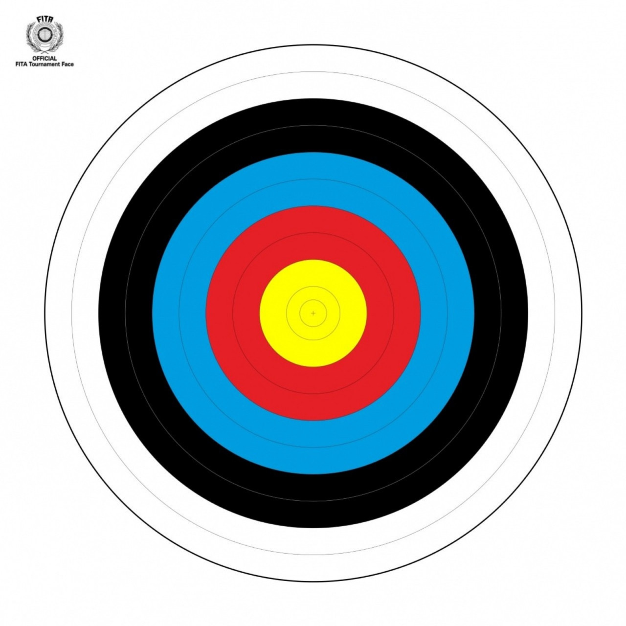 Terč JVD FITA 60cm 1ks - barevný