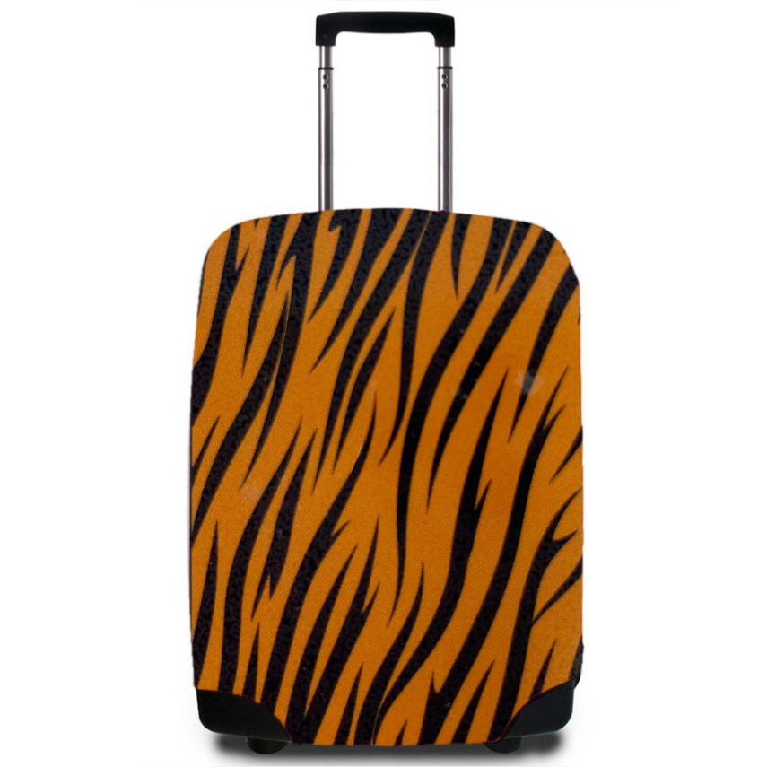 Obal na kufr Casemates Animal M - oranžový-hnědý