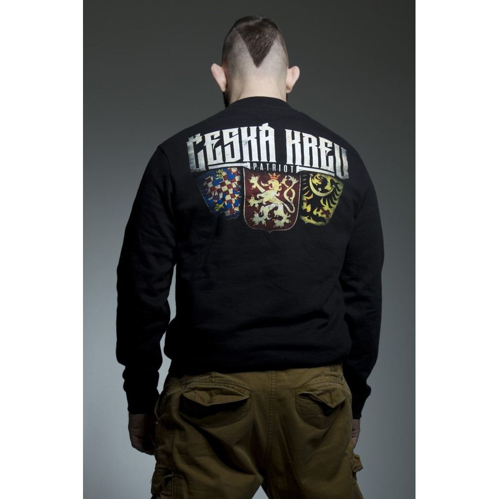 Mikina Česká krev Patriot - černá, L