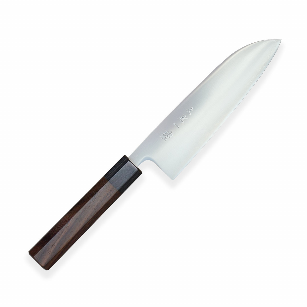 Nůž kuchyňský Hokiyama Santoku 165 mm Tosa-Ichi Dark - stříbrný-hnědý