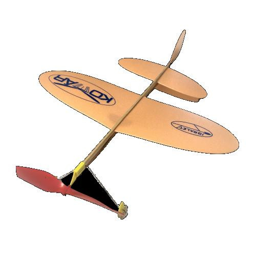 Igralet populární KOMÁR na gumu oranžovo-modrý