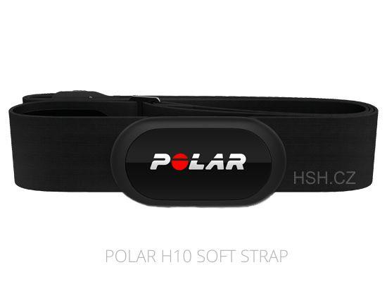 Polar Hrudní vysílač H10+ Bluetooth Smart / ANT+ SoftStrap black - M-XXL (AKČNÍ CENA)