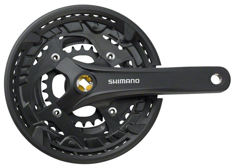 Shimano kliky Acera FC-T3010 , černé, s krytem, pro osu čtyřhran, 9speed