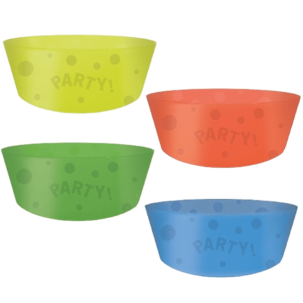 Misky opakovaně použitelný mix barev fluo 12cm 4ks