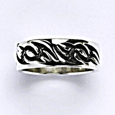 Stříbrný prsten s patinou, prsten ze stříbra,váha 5,13 g