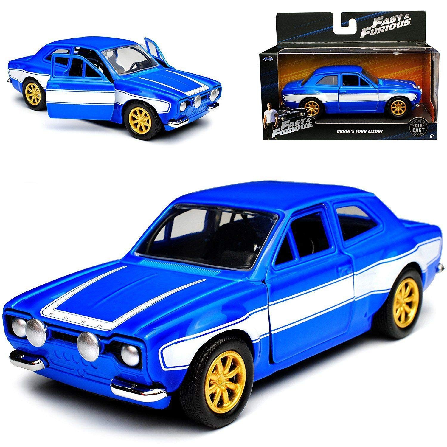 Jada Toys | Fast & Furious - Diecast Model 1/32 Brians Ford Escort RS2000 MK1