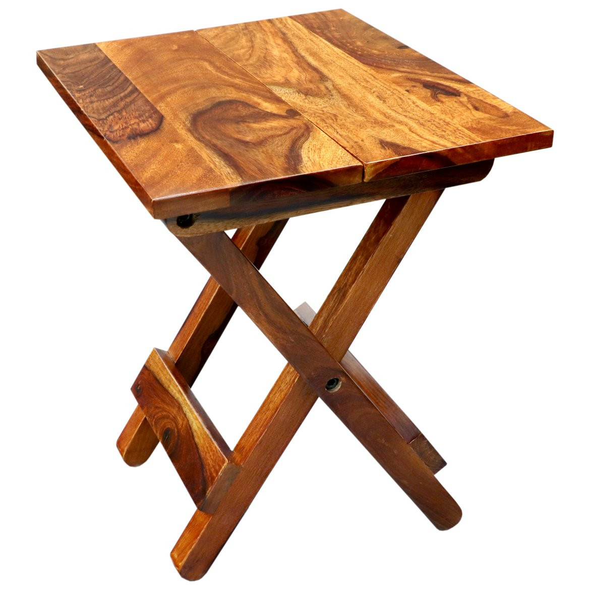 indickynabytek.cz - Skládací stolek 30x40x35 z indického masivu palisandr / sheesham