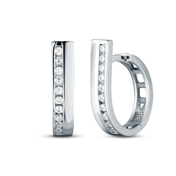 Náušnice se syntetickými kameny 336-185-000689 2.00g