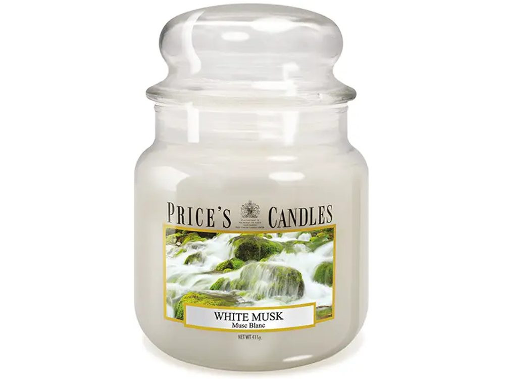 Price’s PRICE'S MIDI svíčka ve skle Bílé pižmo - hoření 90h