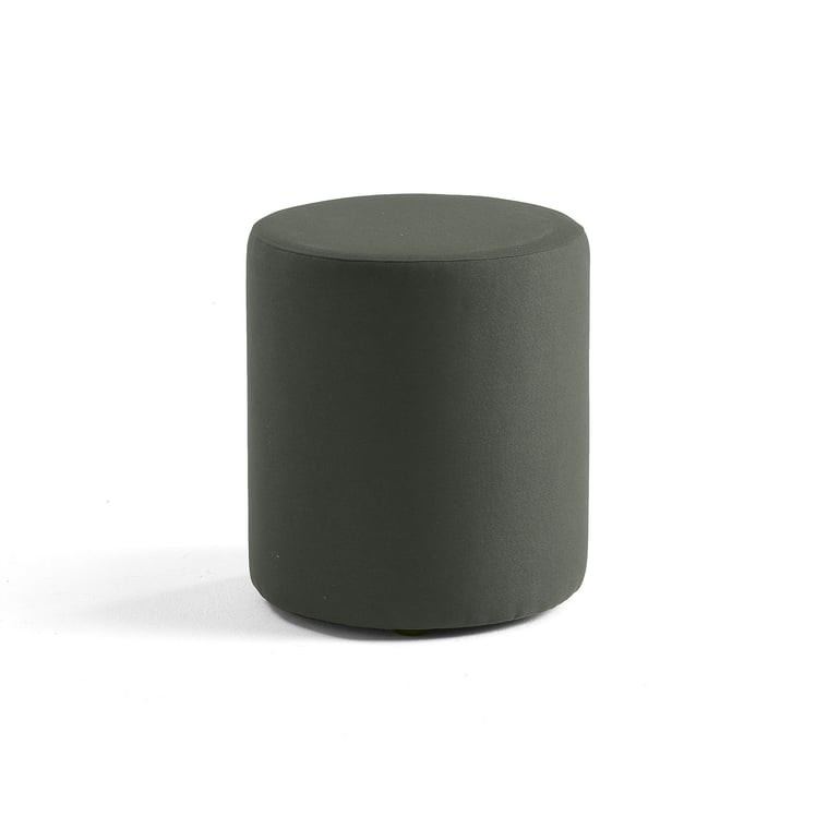 Taburet CASUAL, potah ETNA, Ø 440 mm, tmavě zelená