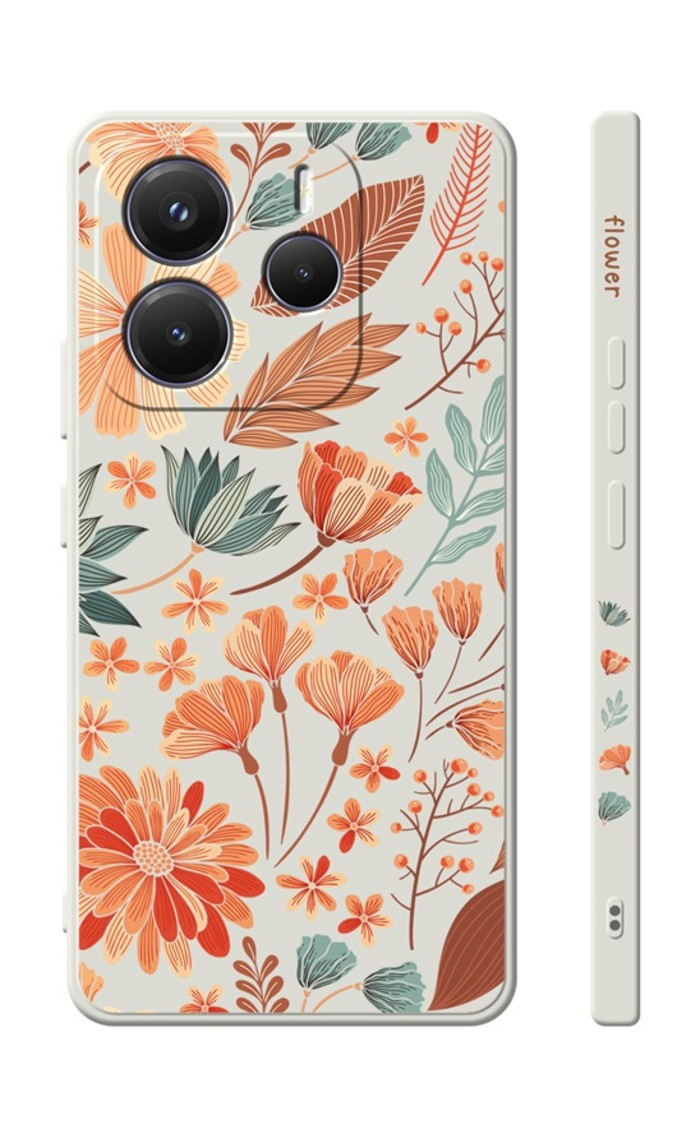 Kryt TopQ Design Xiaomi Redmi Note 14 5G Luční kvítí 136659