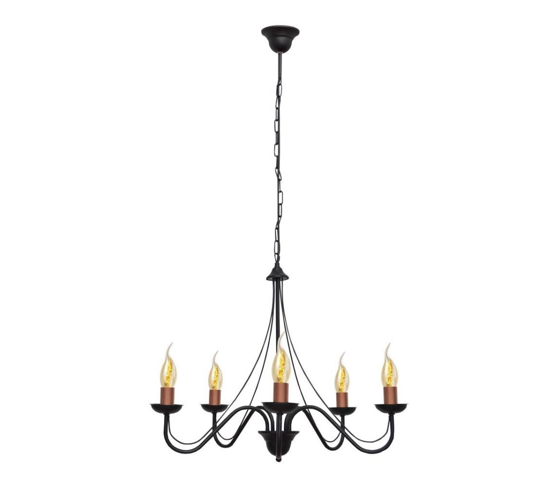 Lustr na řetězu MALBO 5xE14/60W/230V