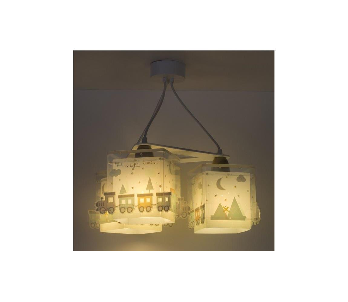 Dalber Dalber D-63534 - Dětský lustr TRAIN 3xE27/60W/230V