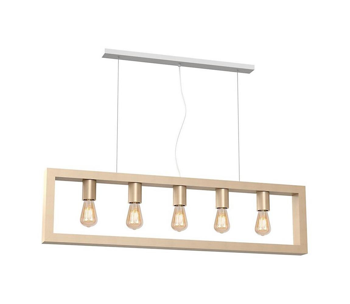 Lustr na lanku MACK 5xE27/60W/230V