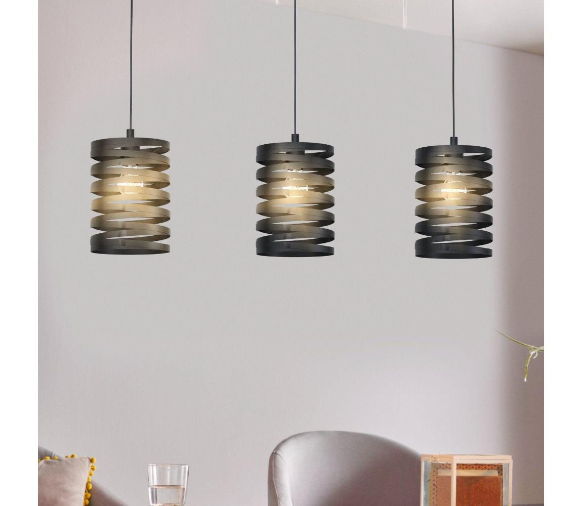 Eglo Eglo 99347 - Lustr na lanku CREMELLA 3xE27/40W/230V