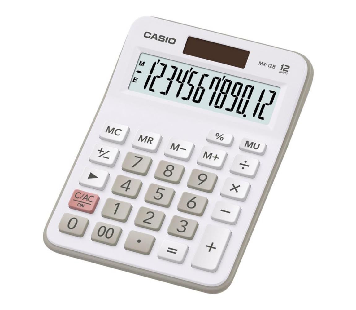 Casio Casio - Stolní kalkulačka 1xLR1130 stříbrná