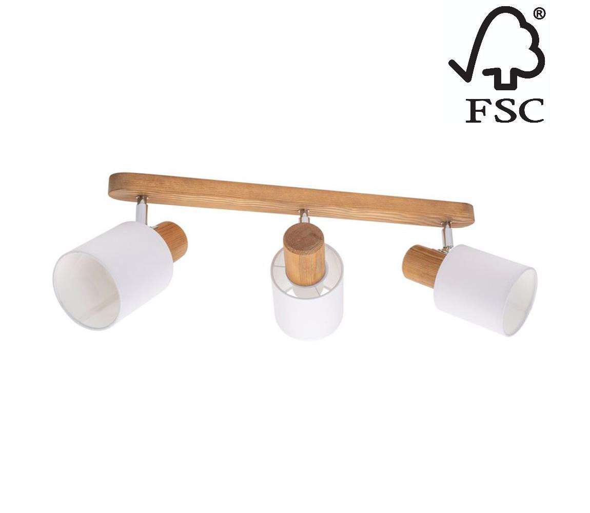 DO2248351 - Stropní bodové svítidlo TRENDY 3xE27/15W/230V borovice