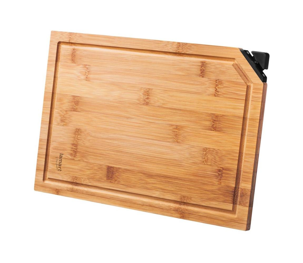 Lamart Lamart - Kuchyňské prkénko s brouskem na nože 32x22 cm
