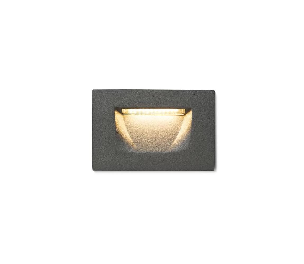 RED R12577 PER zápustná antracitová 230V LED 3W IP54 3000K RED DESIGN