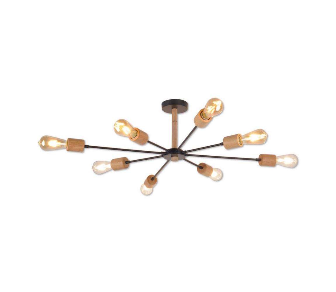 Top Light Top Light Star 8 - Lustr na tyči STAR 8xE27/40W/230V borovice