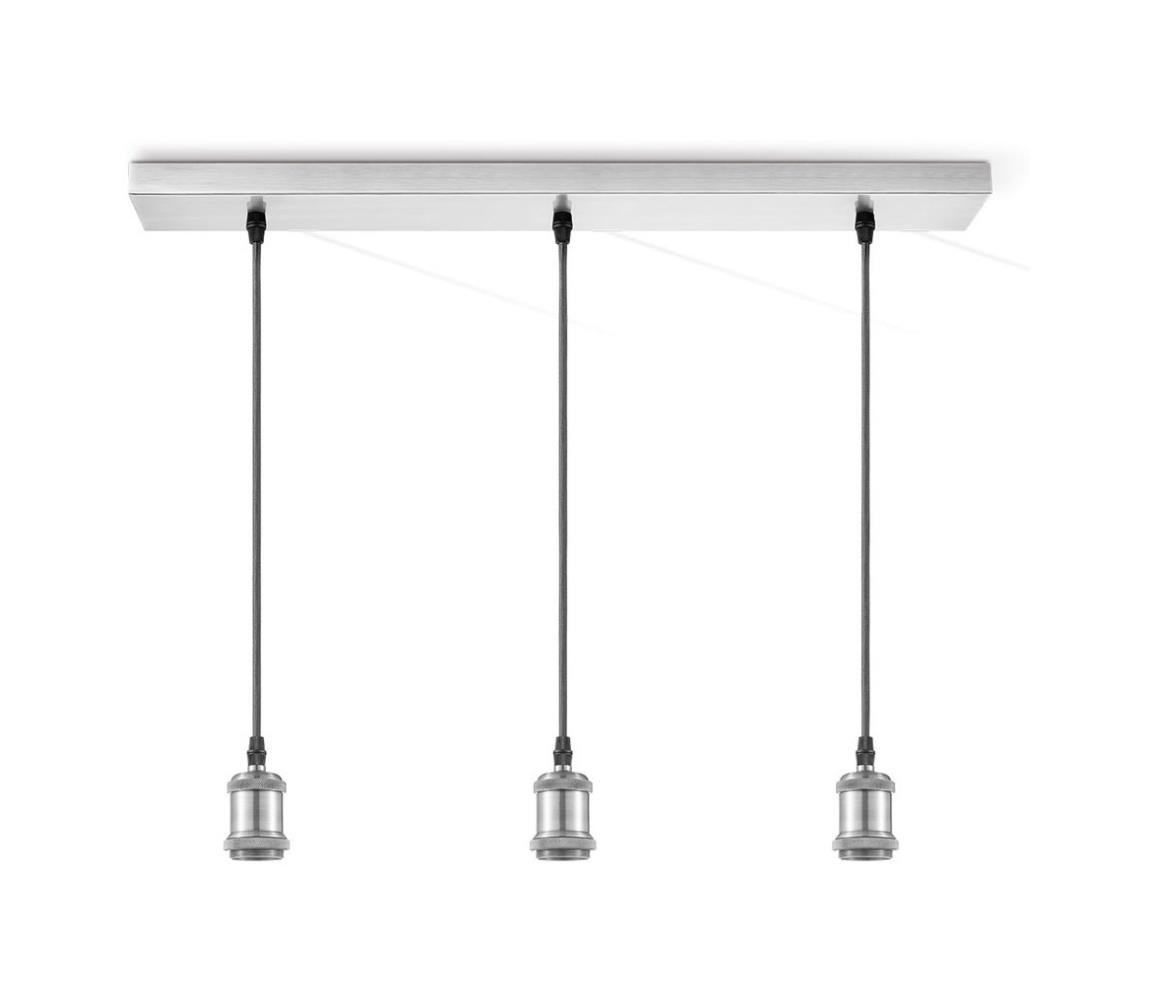 Home Sweet Home Napájecí kabel VINTAGE 3xE27/40W/230V matný chrom