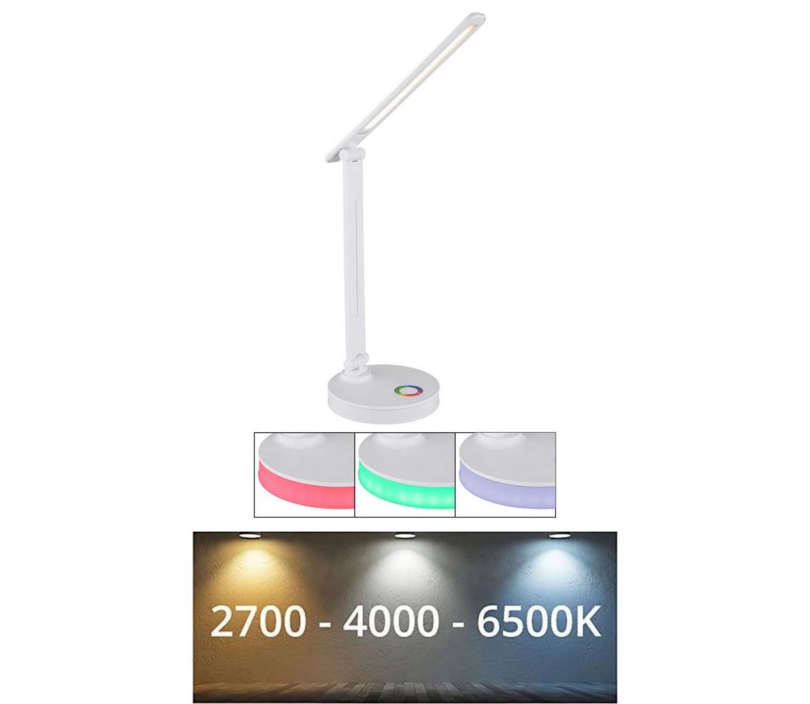 Globo Globo 58445W - LED RGBW Stmívatelná stolní lampa GERALDO LED/5W/230V + LED/2W