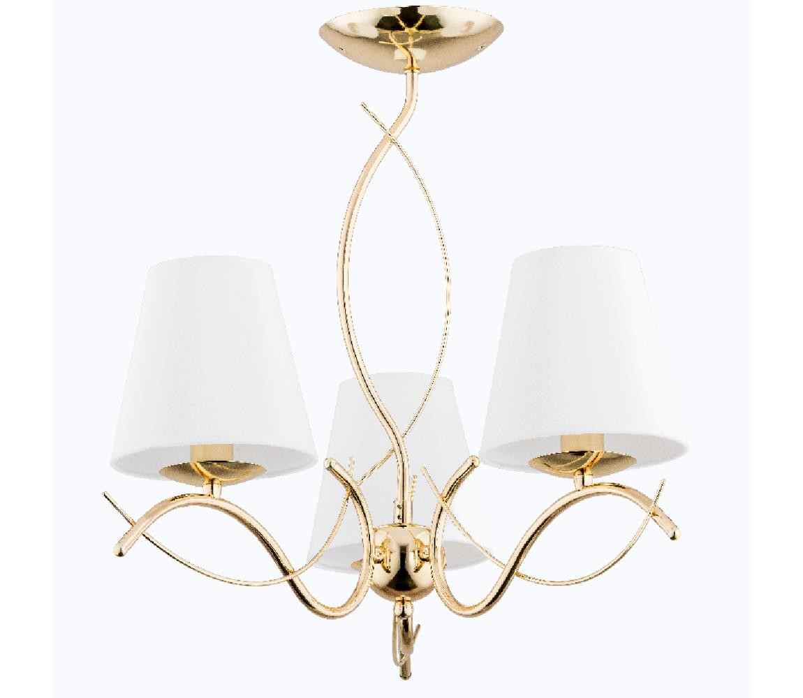 Lustr na tyči MONZA 3xE14/10W/230V zlatá